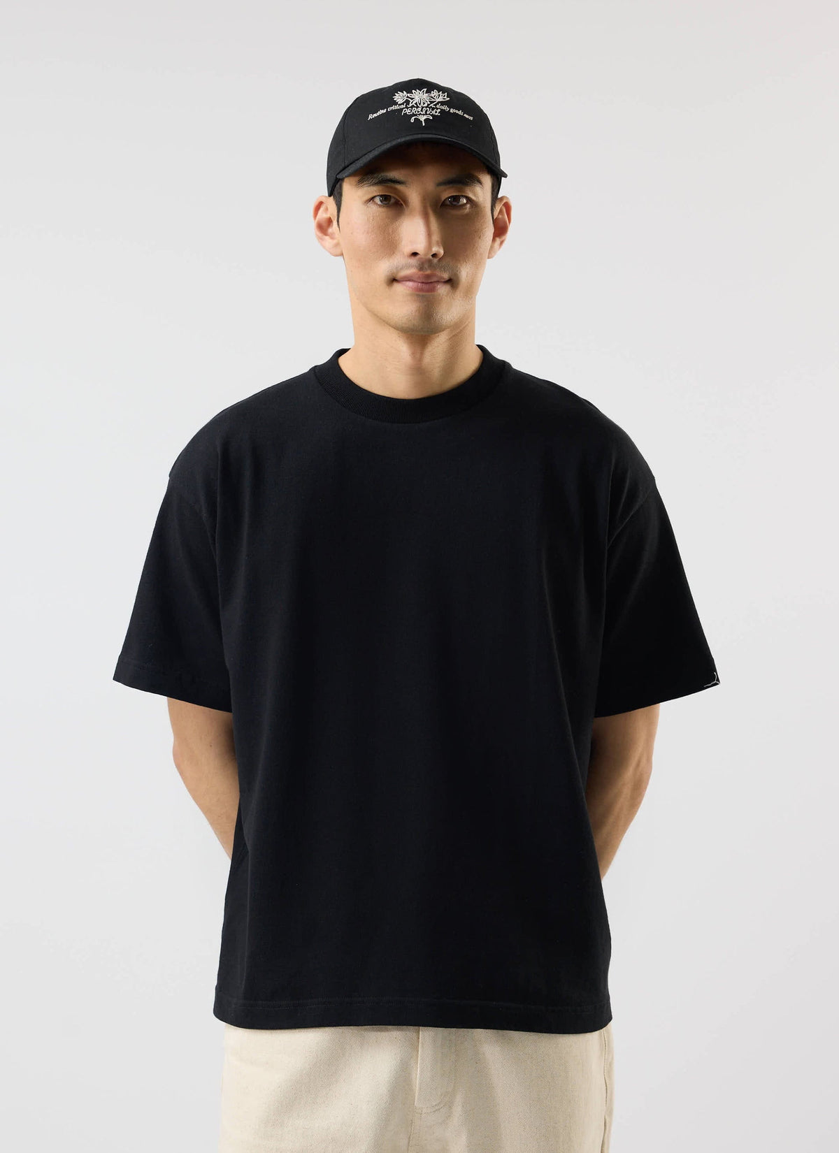 Men's Oversized T Shirts - 3 Pack - Cotton - White, Black & Navy | Percival