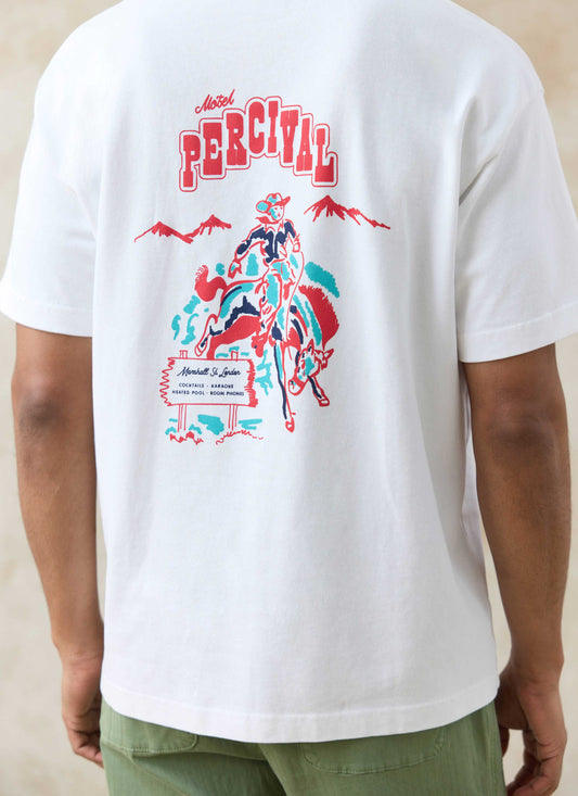 Men's Oversized T-Shirt: Dexter - Organic Cotton - White | Percival