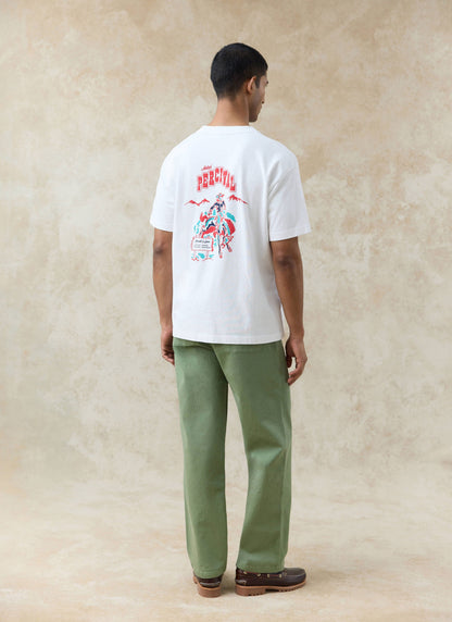 Men's Oversized T-Shirt: Dexter - Organic Cotton - White | Percival