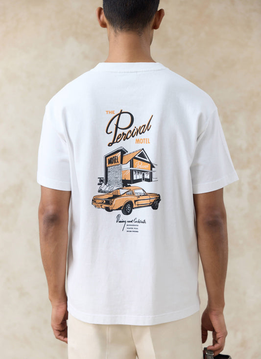 Men's Oversized T-Shirt: Alistair - Organic Cotton - White | Percival
