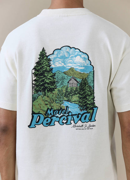 Men's Cream Oversized T Shirt - Arnold - Organic Cotton | Percival