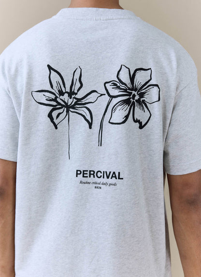Men's Oversized T Shirt: Melvin - Cotton - Grey | Percival