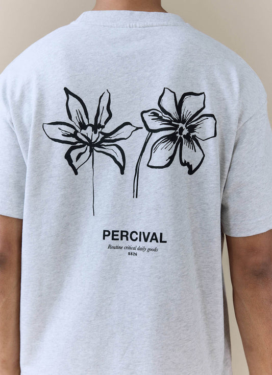 Men's Oversized T Shirt: Melvin - Cotton - Grey | Percival