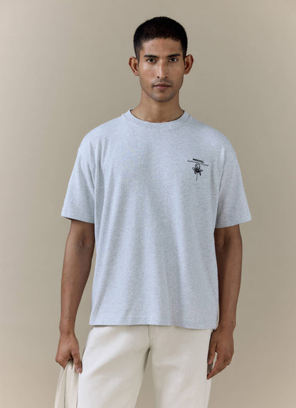 Men's Oversized T Shirt: Melvin - Cotton - Grey | Percival