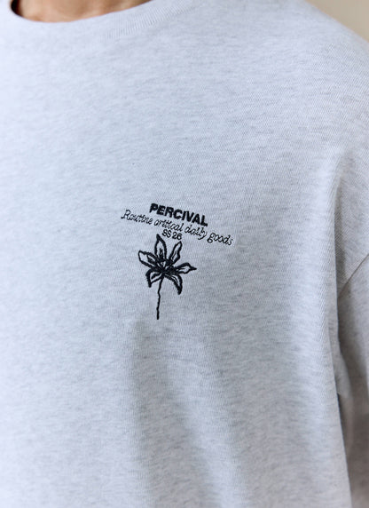 Men's Oversized T Shirt: Melvin - Cotton - Grey | Percival