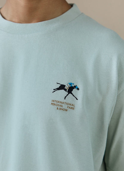 Men's Oversized T Shirt - Fair & Show - Cotton - Sage | Percival