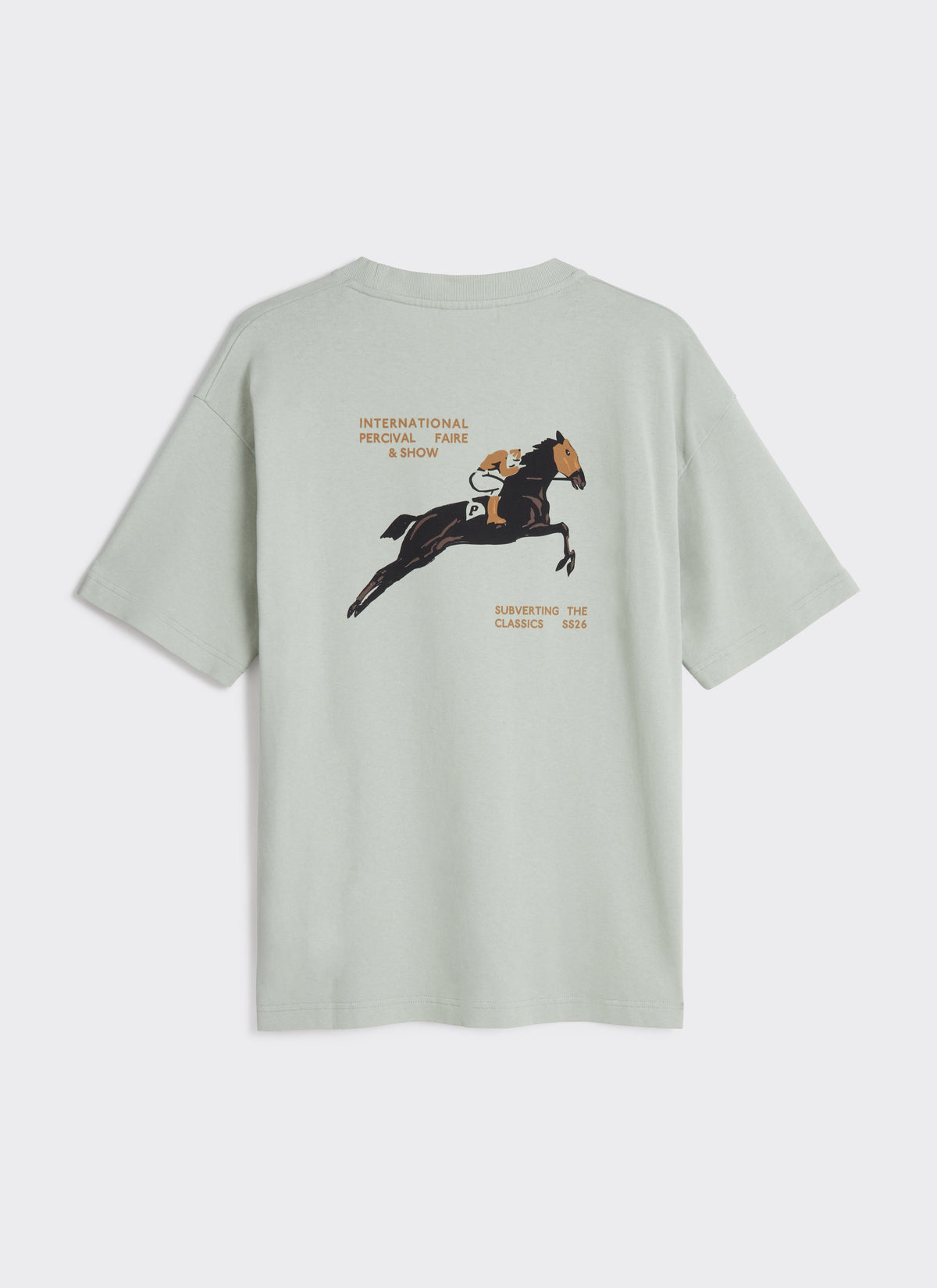 Men's Oversized T Shirt - Fair & Show - Cotton - Sage | Percival