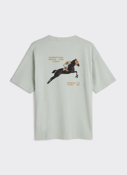 Men's Oversized T Shirt - Fair & Show - Cotton - Sage | Percival