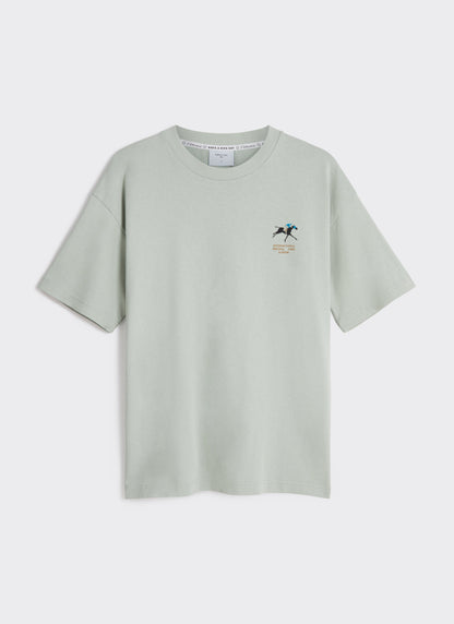 Men's Oversized T Shirt - Fair & Show - Cotton - Sage | Percival