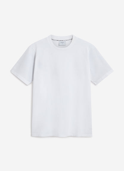 Men's Cropped Plain T Shirt - Heavyweight Cotton - White | Percival