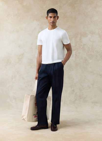 Men's Slim Fit T-Shirt - Austin - Cotton - White | Percival