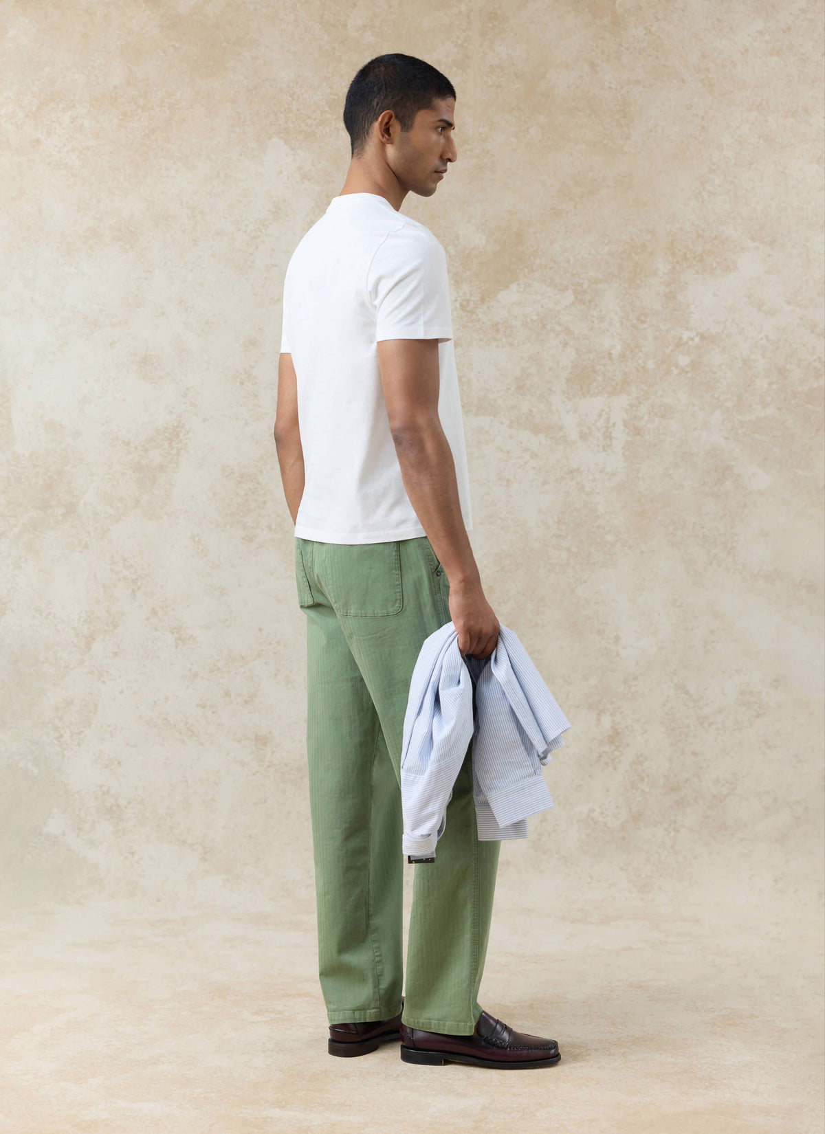 Men's Slim Fit T-Shirt - Austin - Cotton - White | Percival