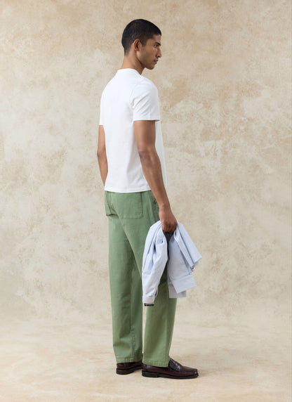 Men's Slim Fit T-Shirt - Austin - Cotton - White | Percival