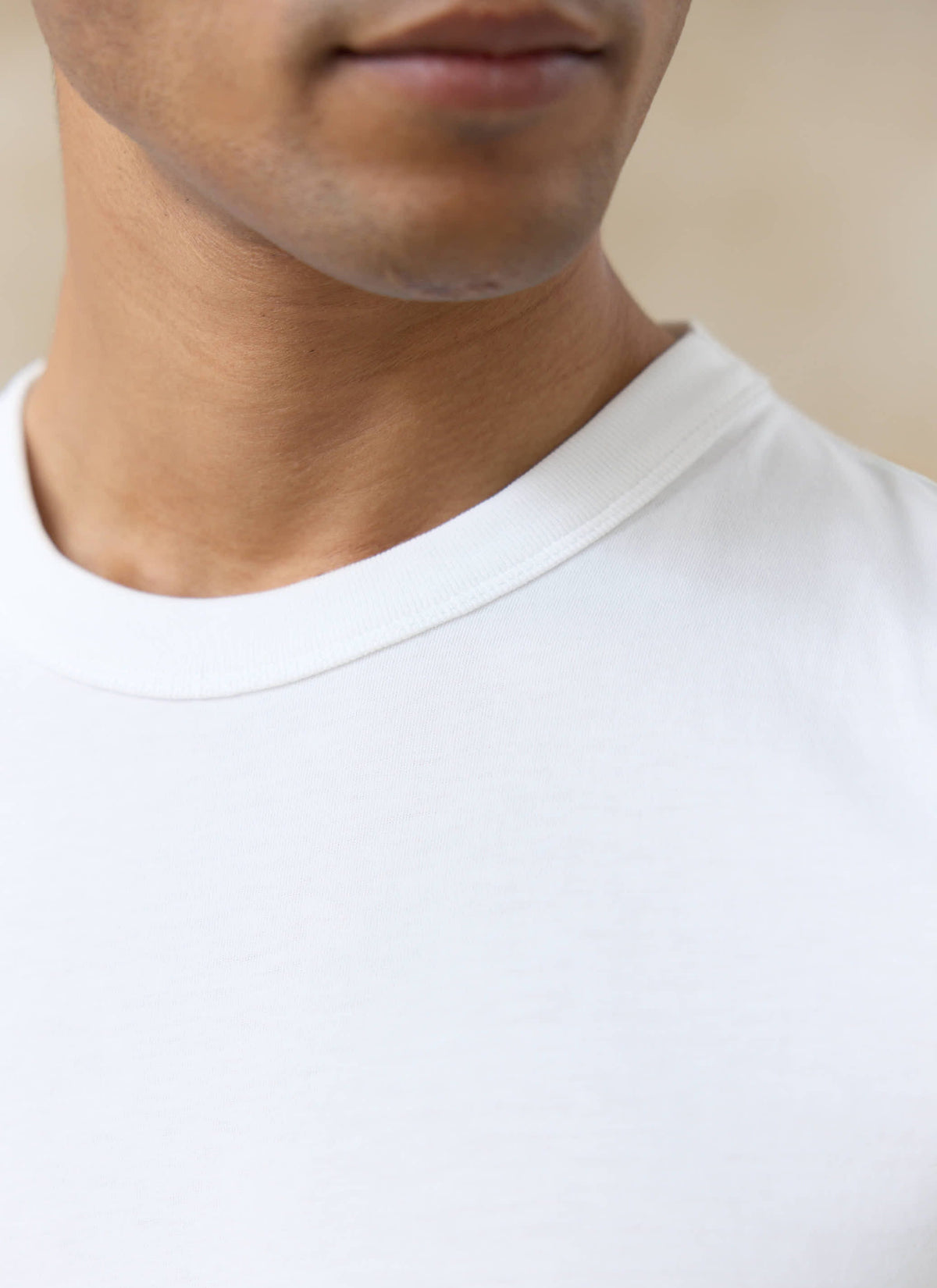 Men's Slim Fit T-Shirt - Austin - Cotton - White | Percival