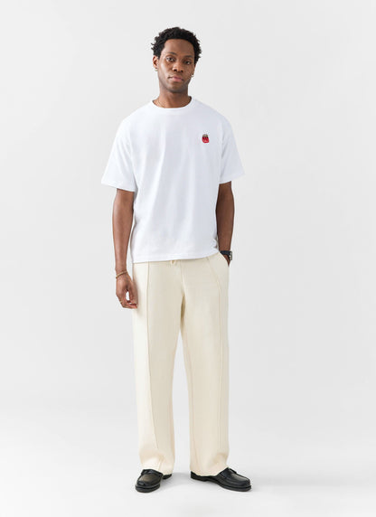 Soda Bottles Oversized Embroidered T Shirt - Organic Cotton - White | Percival