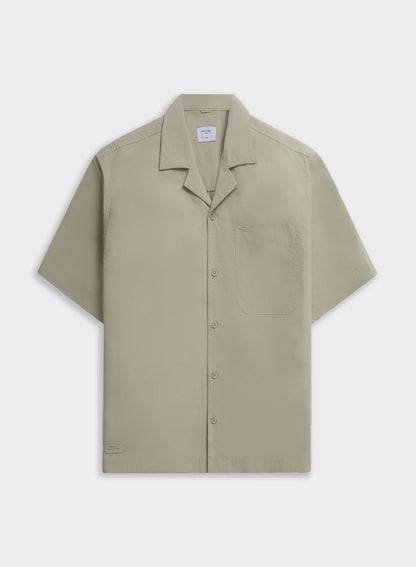 Men's Pistachio Cuban Collar Shirt - Daniel - Cotton | Percival