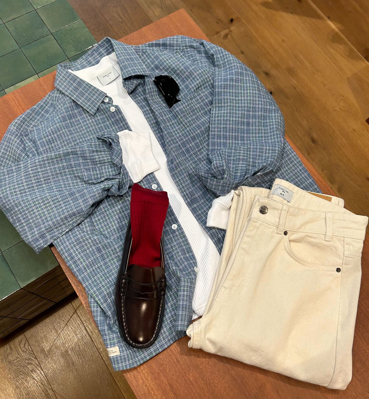 Men's Hinsley Checked Boxy Shirt - 100% Cotton | Percival