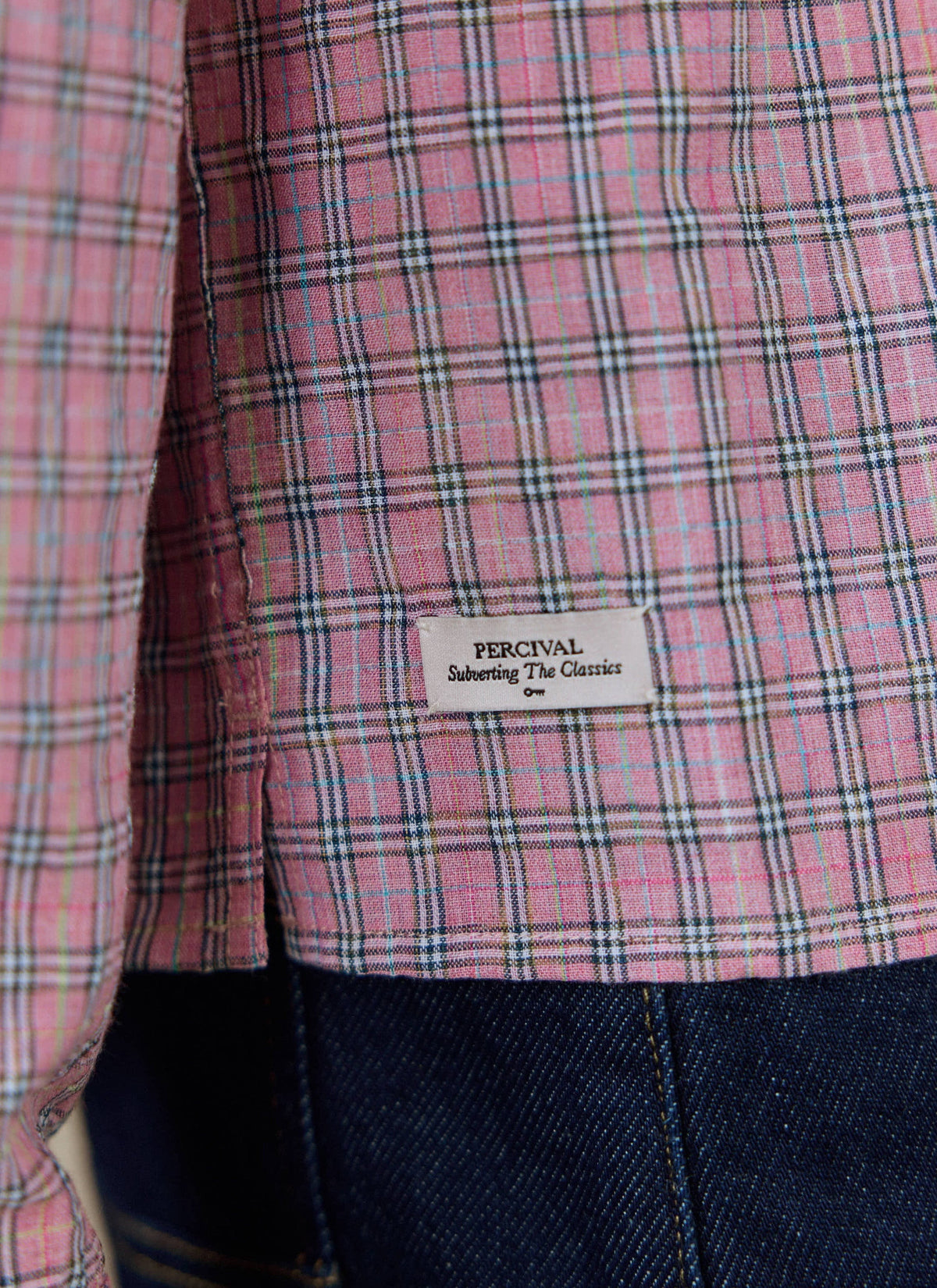Men's Pink Check Shirt - Hinsley - Cotton | Percival
