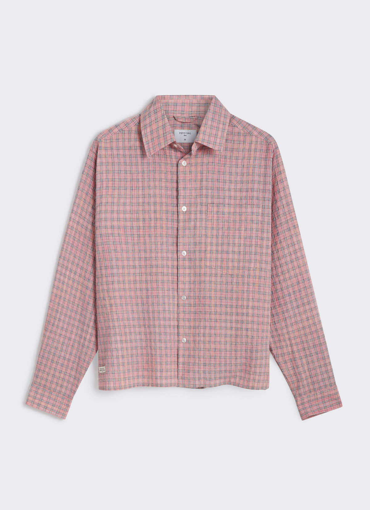 Men's Pink Check Shirt - Hinsley - Cotton | Percival