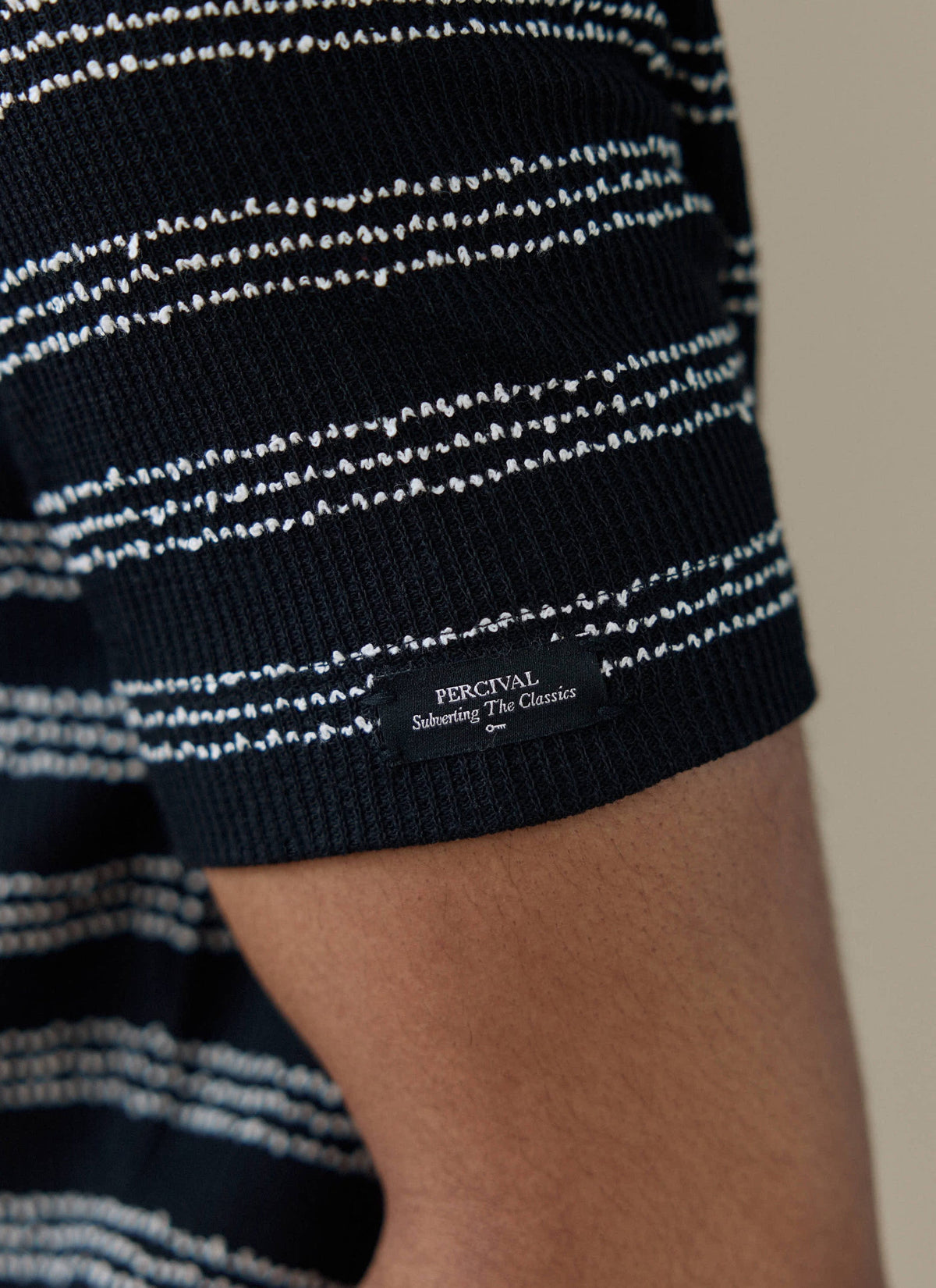 Men's Laurent Boxy Polo - Organic Cotton Blend - Black | Percival