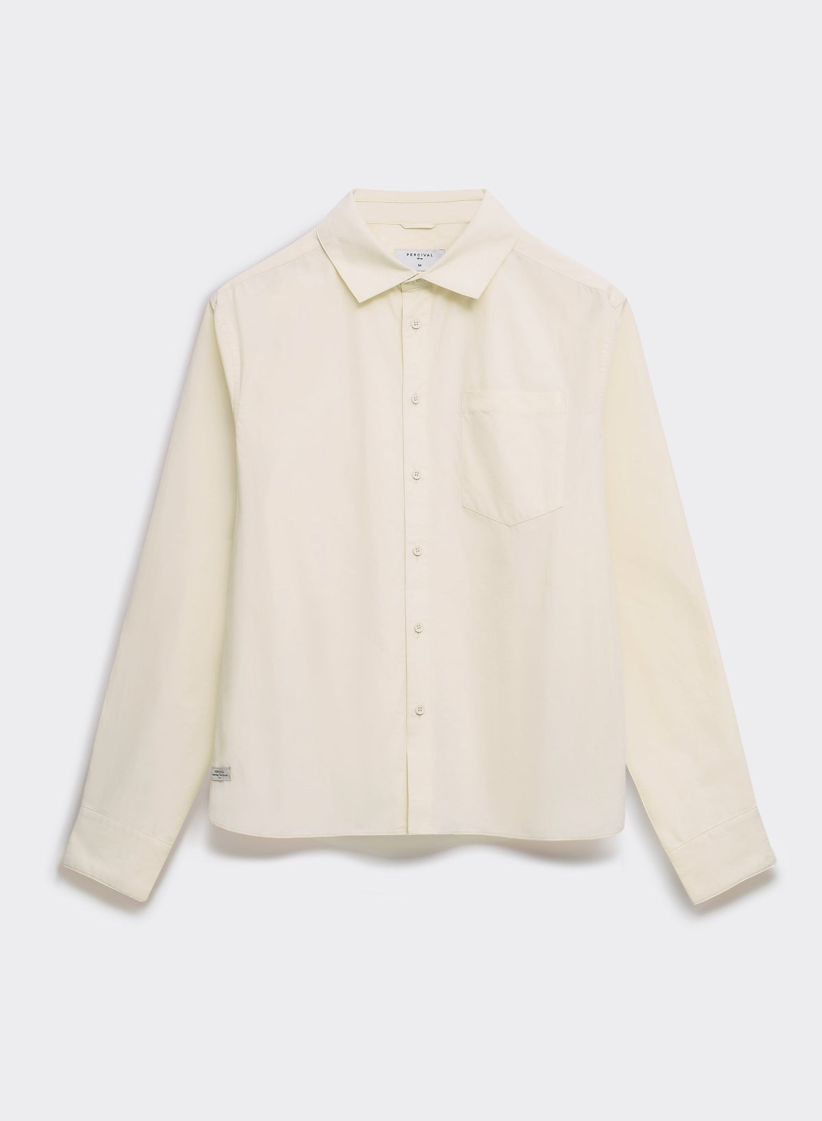 Men's Relaxed Fit Poplin Shirt: Dali - Cotton - Cream | Percival