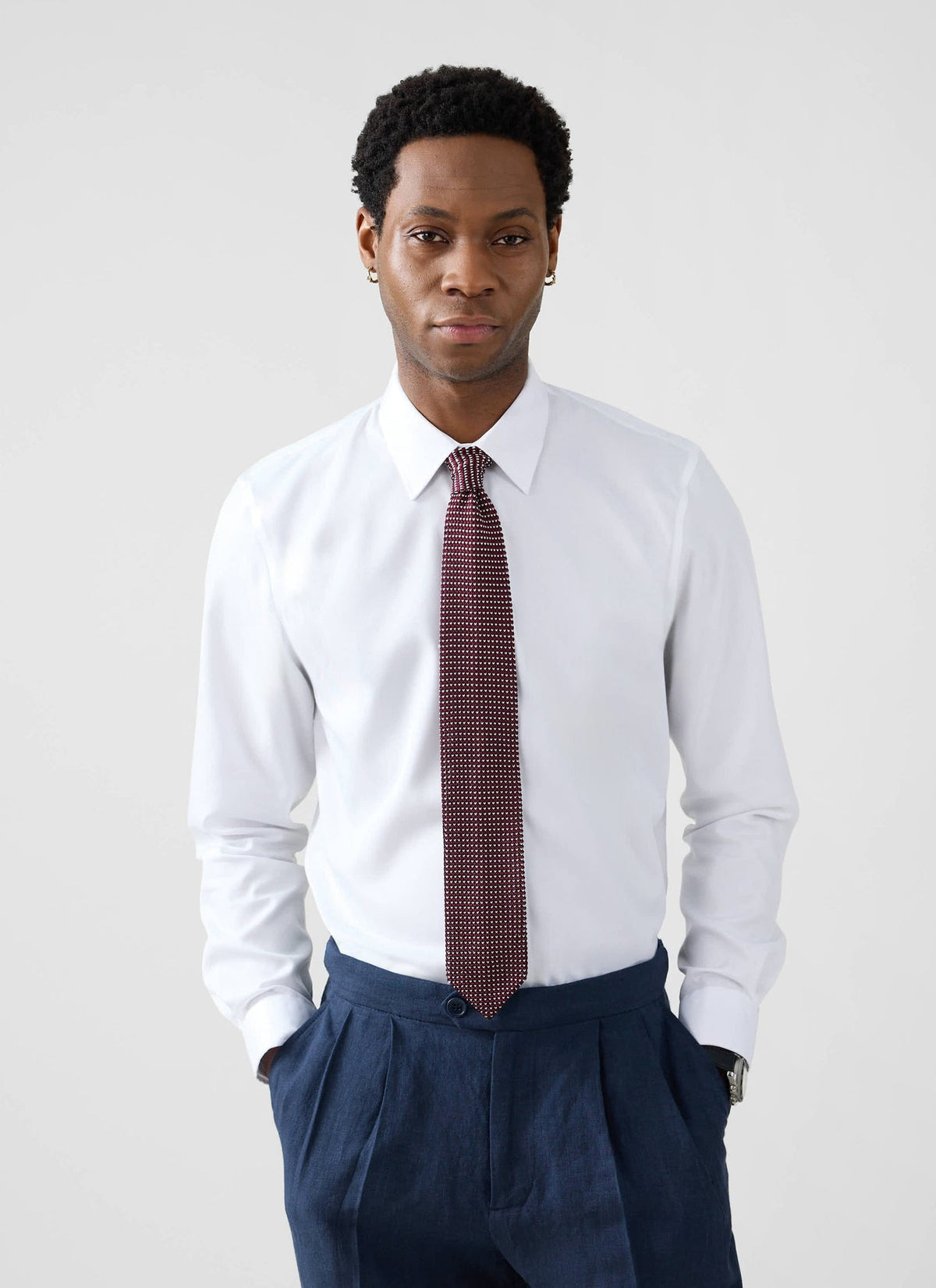 Formal Classic Shirt - Cotton Poplin - White | Percival