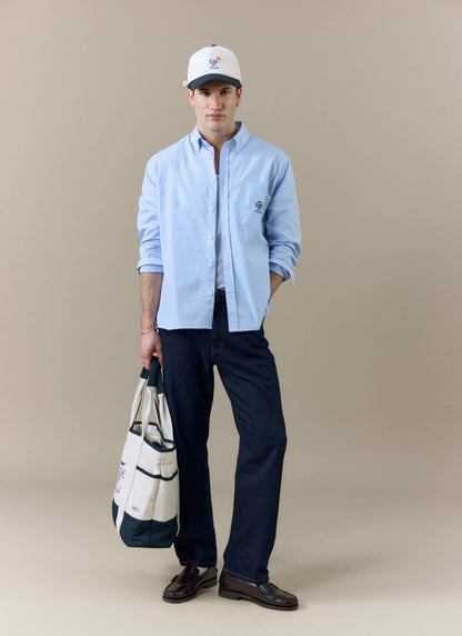 Men's Striped Pearce Long Sleeve Shirt x BHAFC - Blue | Percival