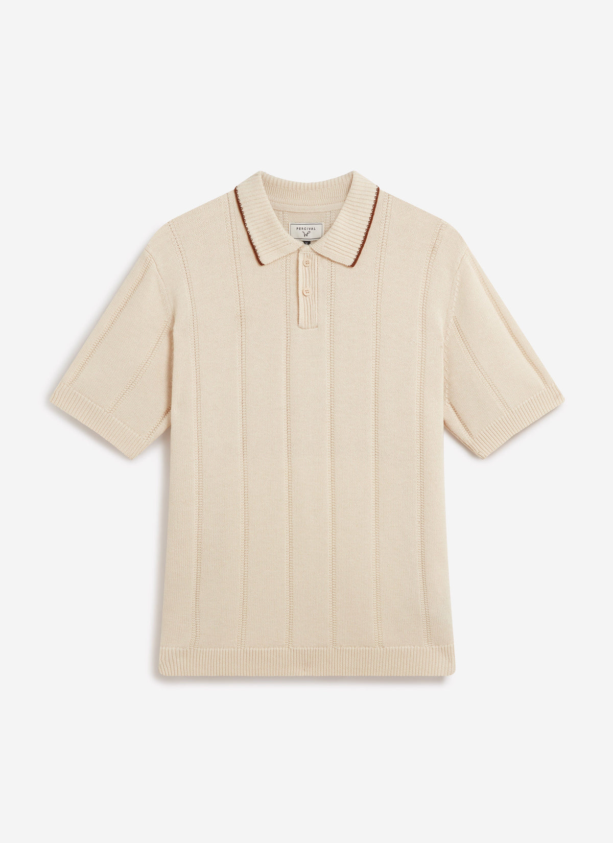 Men's Wool Polo Shirt x Warren - Ecru Cream | Percival