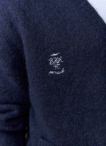 Men's Cardigan - White Glove x Brighton & Hove Albion F.C. - Navy | Percival