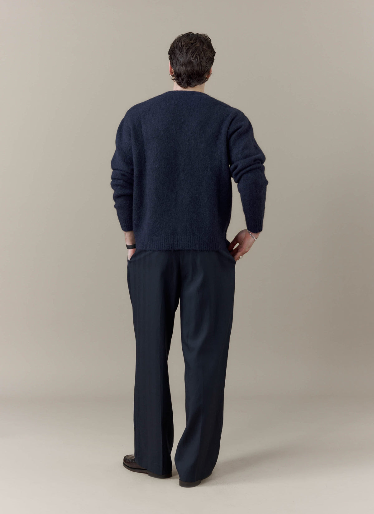 Men's Cardigan - White Glove x Brighton & Hove Albion F.C. - Navy | Percival