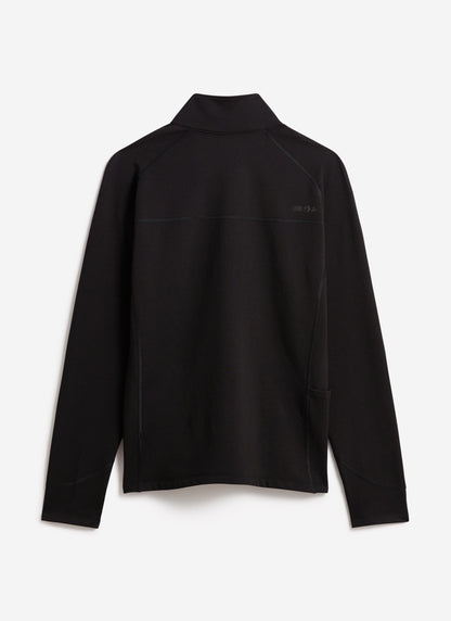 Men's PCVL Base Layer Quarter Zip Jacket - Black | Percival