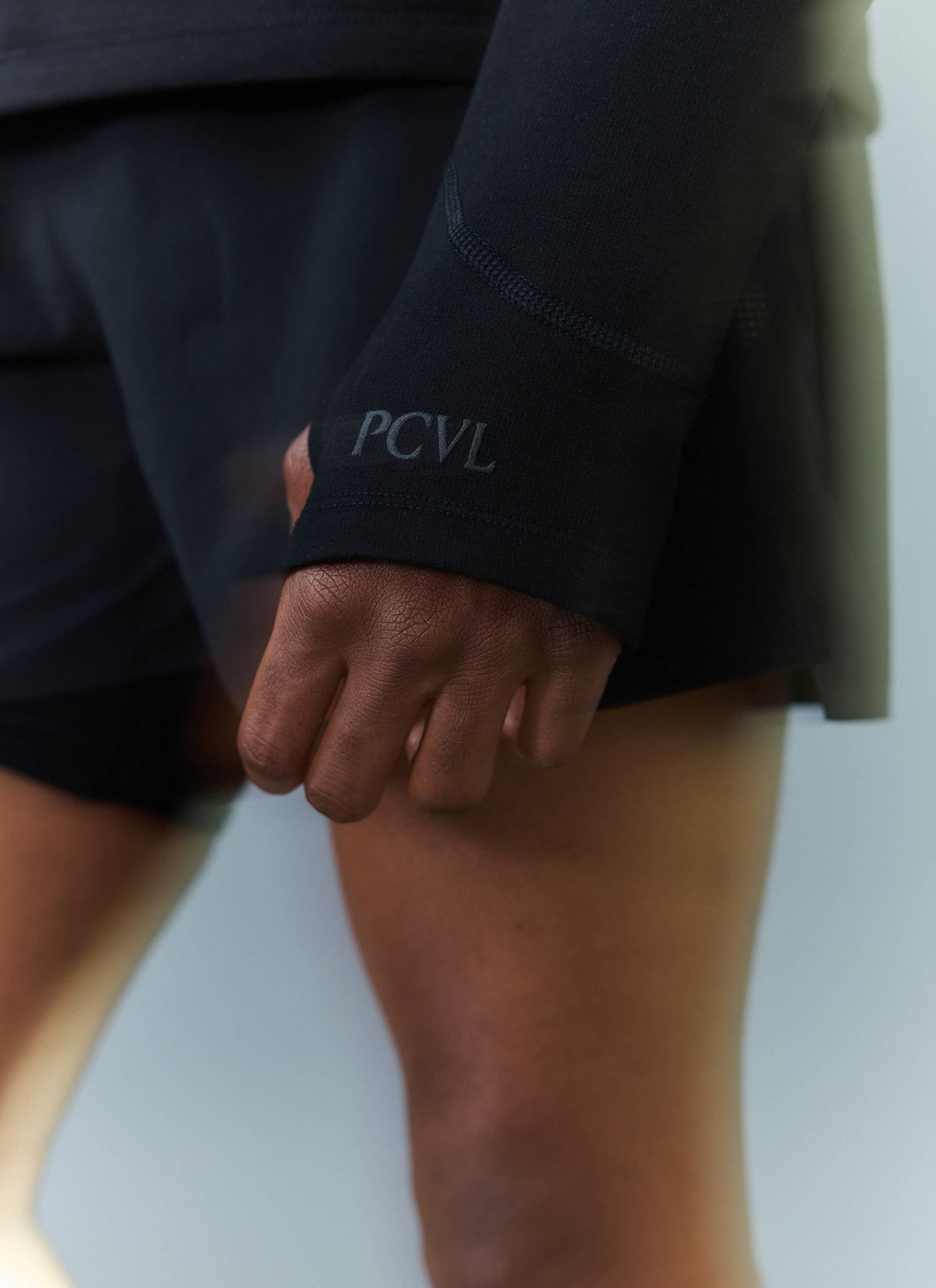Men's PCVL Base Layer Quarter Zip Jacket - Black | Percival