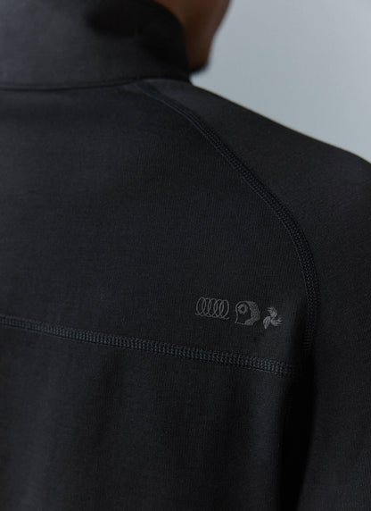 Men's PCVL Base Layer Quarter Zip Jacket - Black | Percival