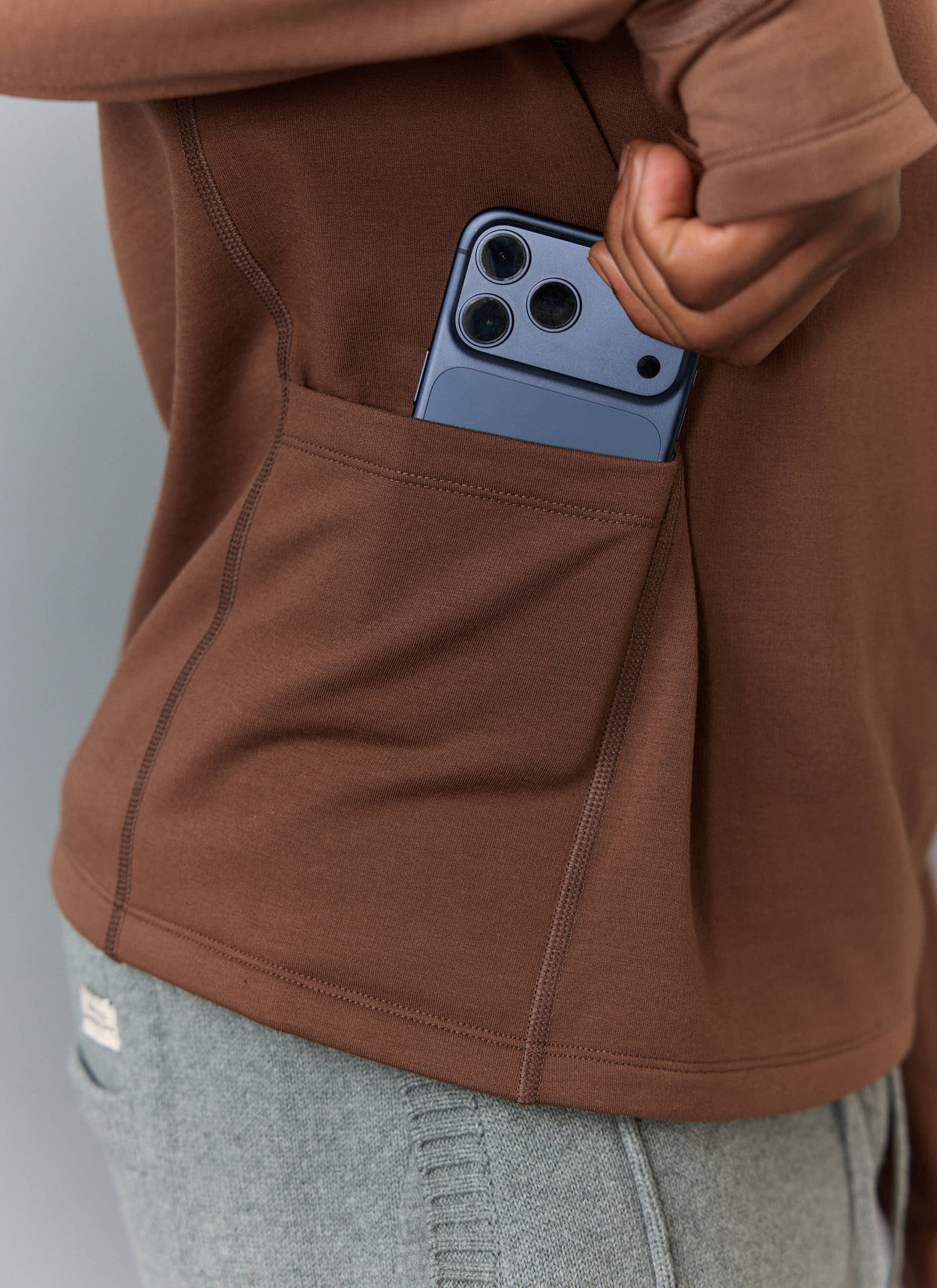 Men's Base Layer Quarter Zip Jacket - Rust | Percival