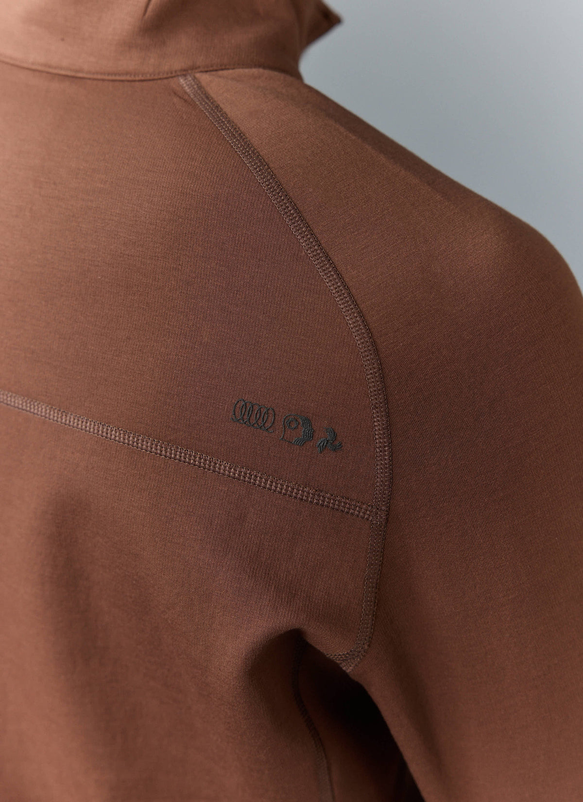 Men's Base Layer Quarter Zip Jacket - Rust | Percival