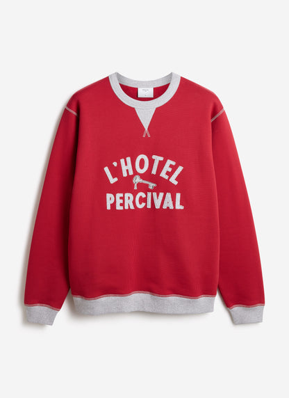 Men's Sweatshirt - Ronald - Organic Cotton - Red | Percival