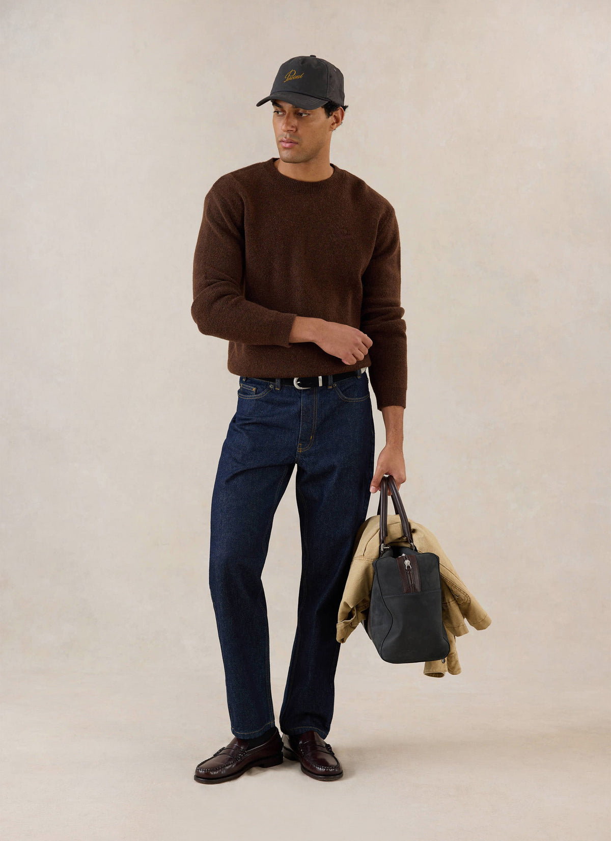 White Glove Mohair Jumper - Espresso Brown | Percival