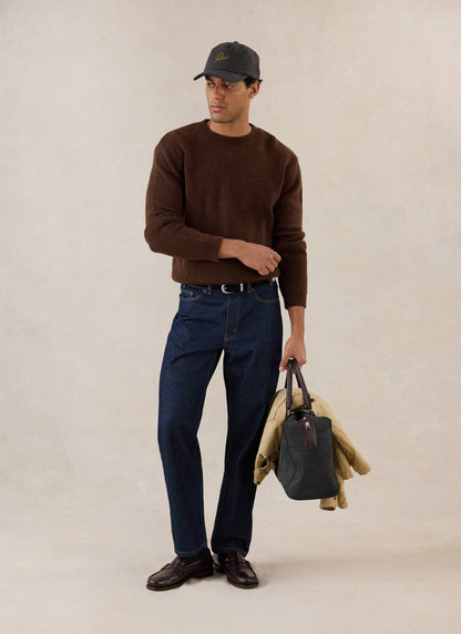 White Glove Mohair Jumper - Espresso Brown | Percival