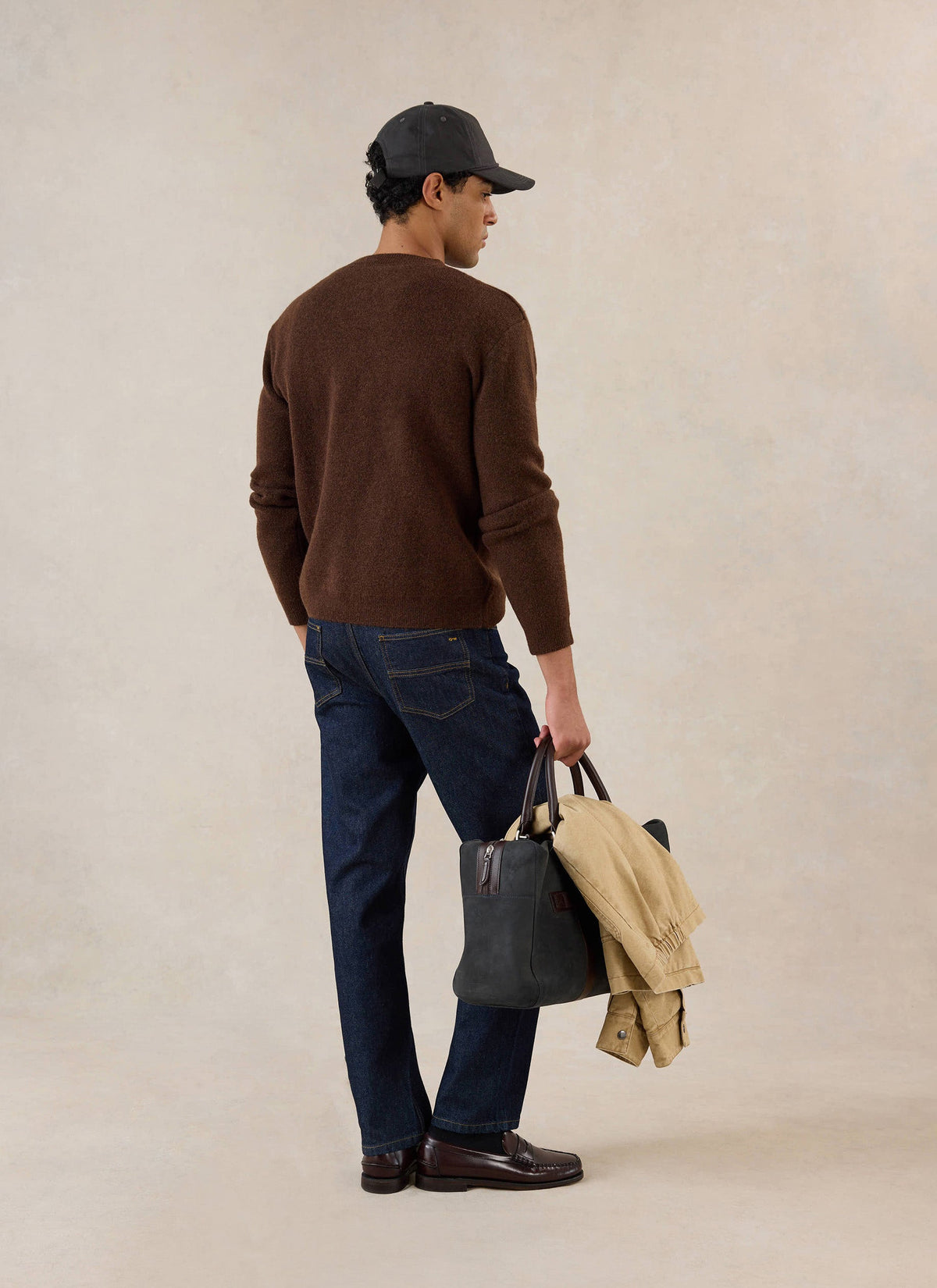 White Glove Mohair Jumper - Espresso Brown | Percival