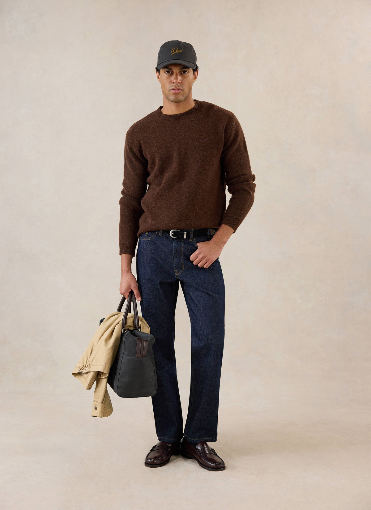 White Glove Mohair Jumper - Espresso Brown | Percival