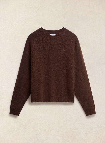 White Glove Mohair Jumper - Espresso Brown | Percival