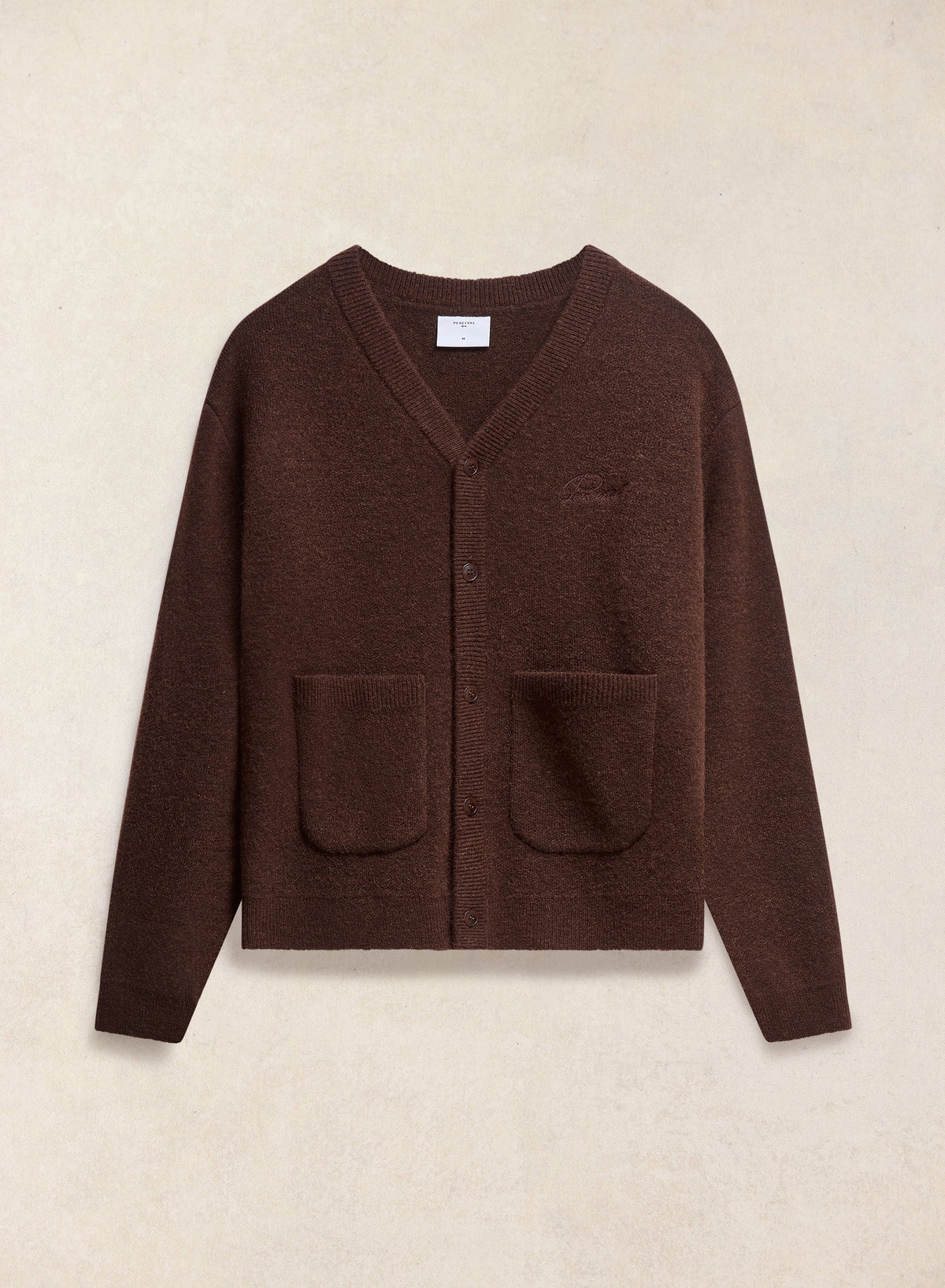 Men's Espresso Cardigan - Mohair Wool | Percival