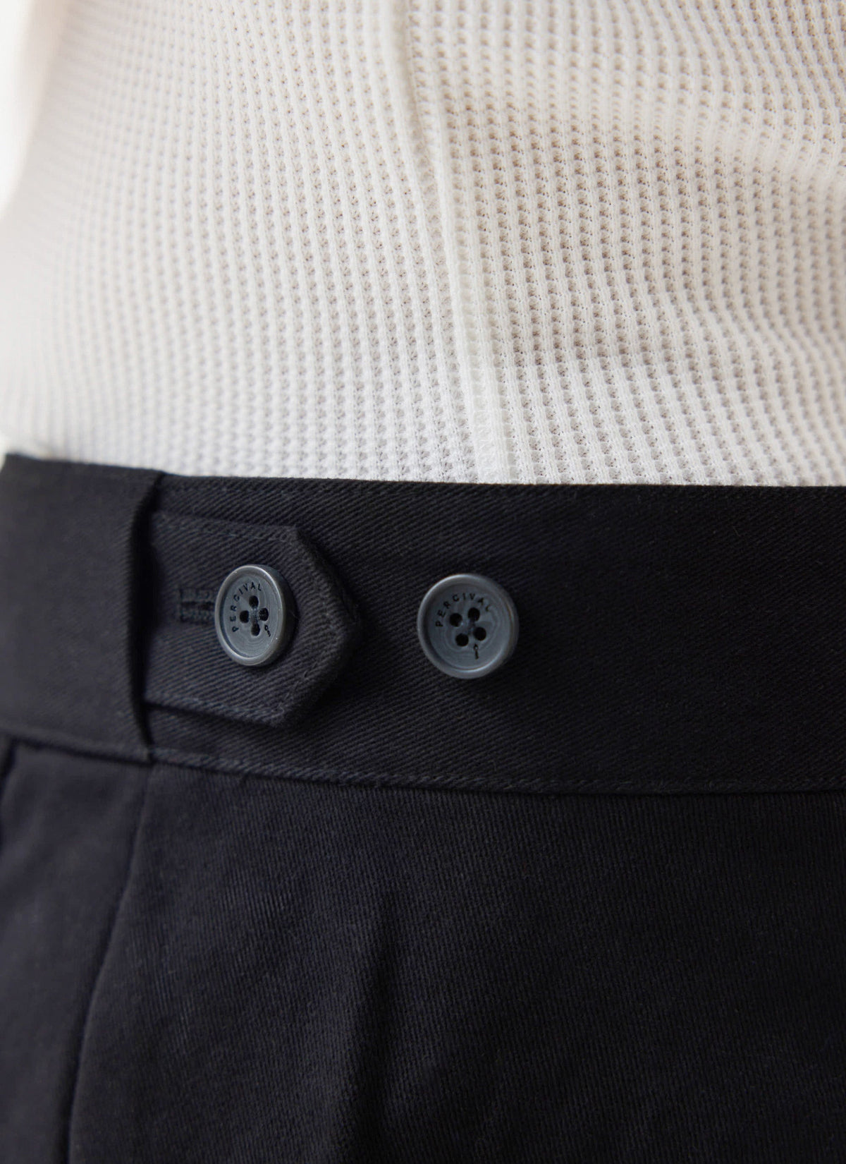 Men's Straight Leg Chino - Cotton - Black | Percival