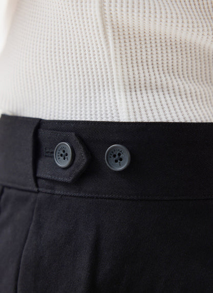 Men's Straight Leg Chino - Cotton - Black | Percival