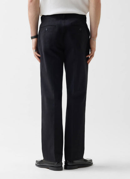 Men's Straight Leg Chino - Cotton - Black | Percival