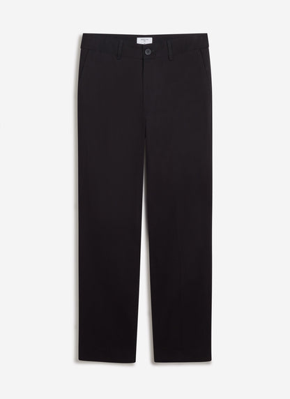 Men's Straight Leg Chino - Cotton - Black | Percival