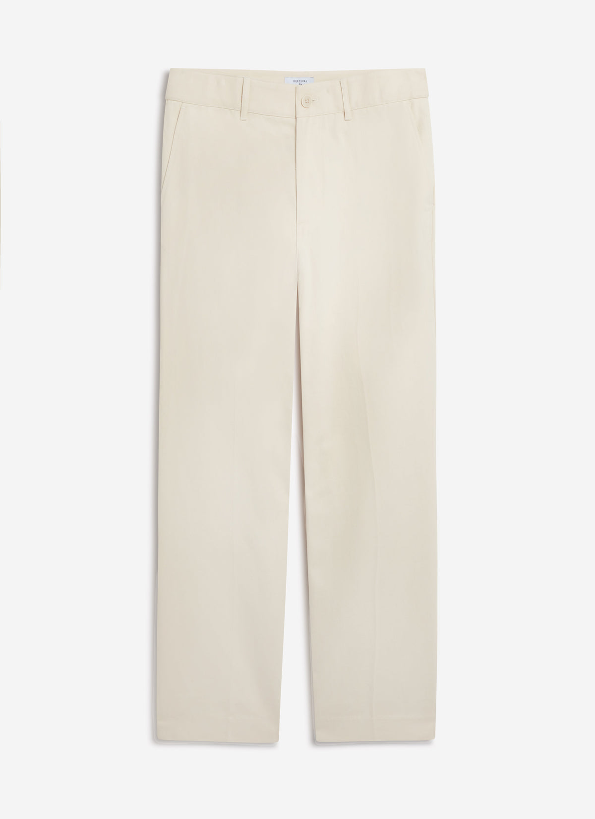 Men's Straight Leg Chino - Cotton - Ecru Cream | Percival