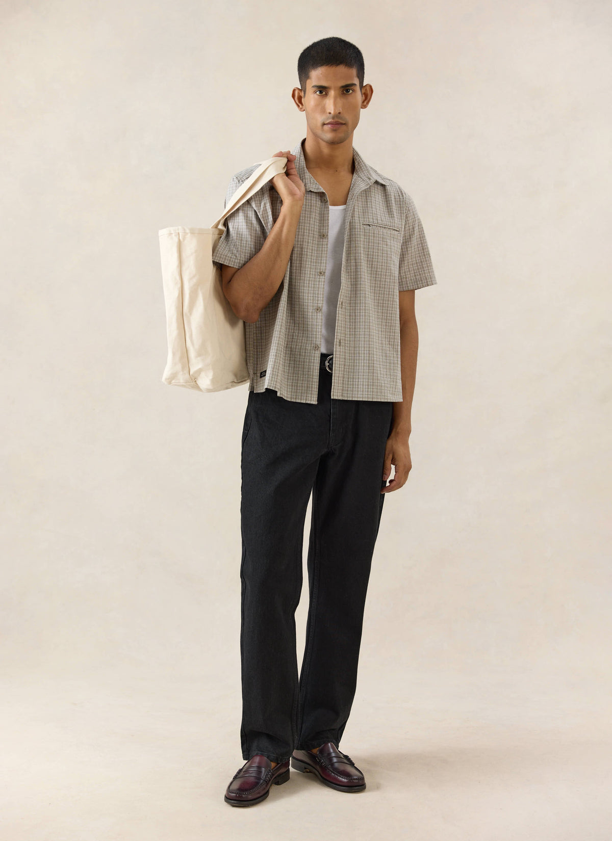 Men's Straight Leg Black Jeans - Heritage Denim - Cotton | Percival