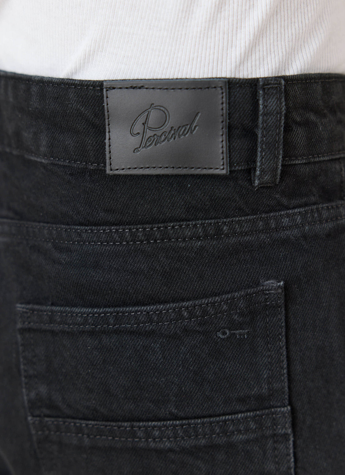Men's Straight Leg Black Jeans - Heritage Denim - Cotton | Percival