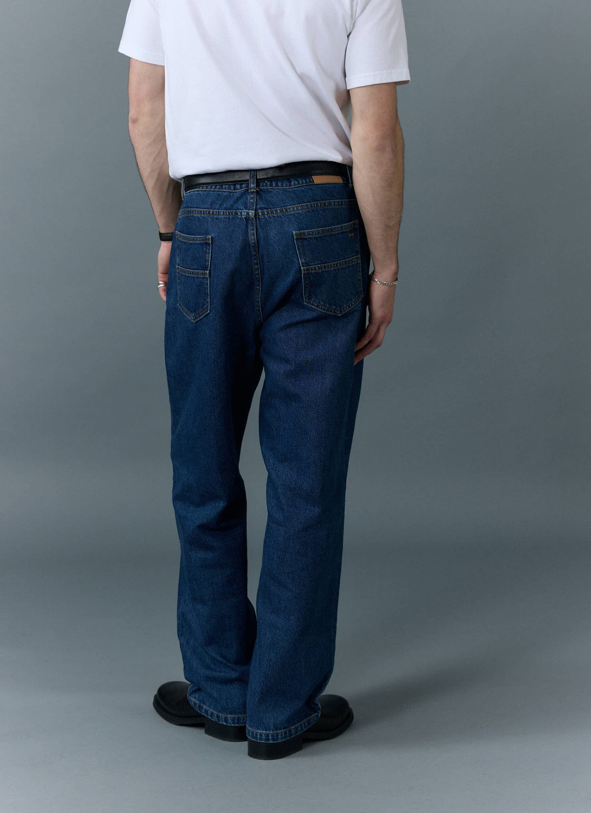Percival Men's Relaxed Fit Jeans - Denim - Mid Wash Blue | Percival